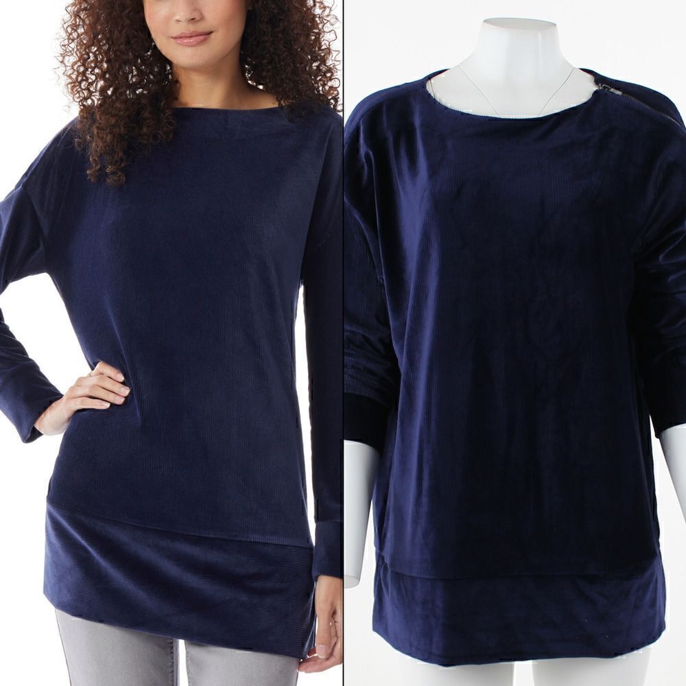 Jones New York  Stretch Cord Shoulder in Navy